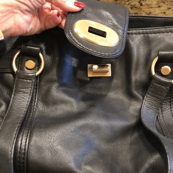 Michael Kors Black 8 Compartment Leather Handbag - Picture 4 of 9